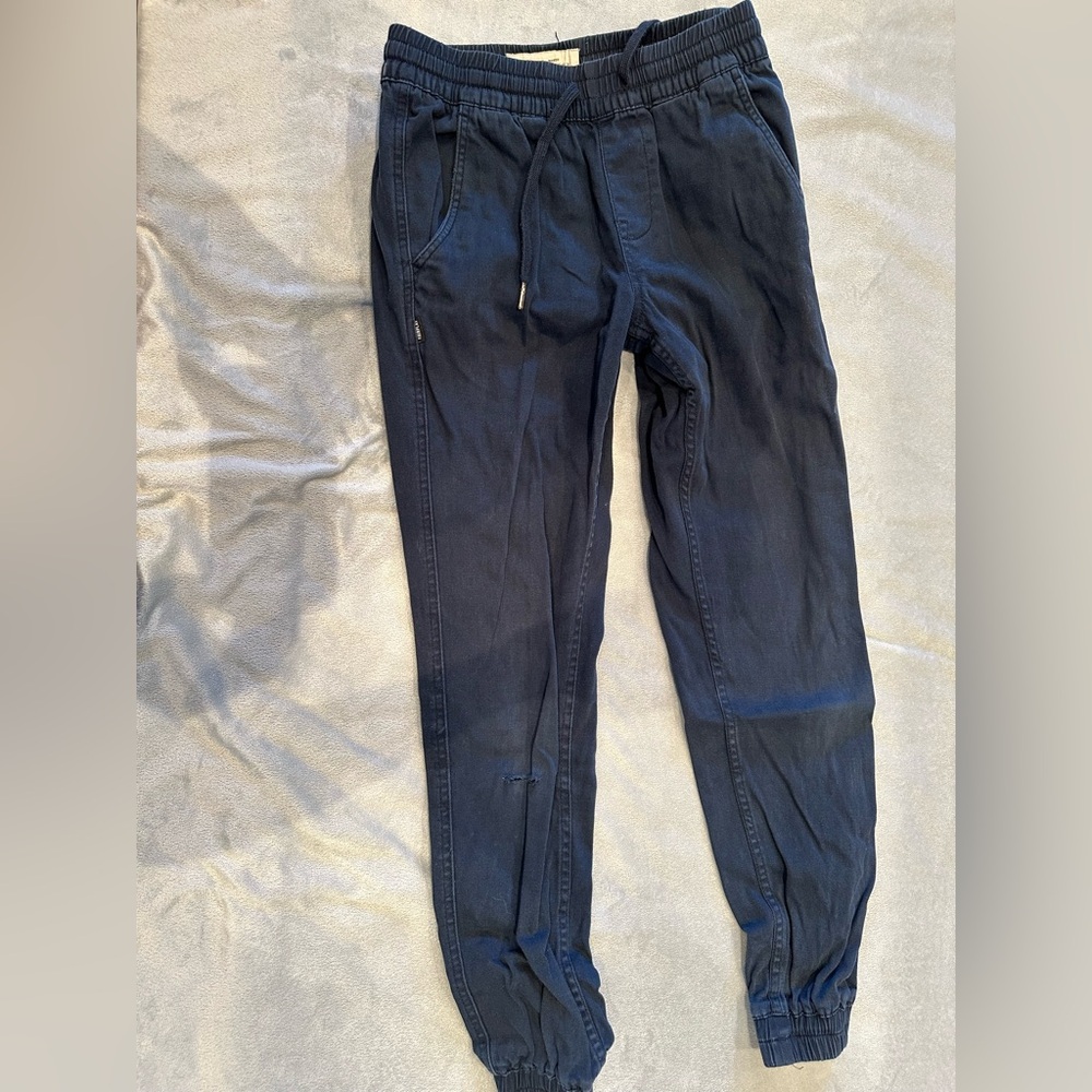 FAIRPLAY Boys Size 28 Black Elastic Waist Drawstring Sweatpants Joggers
